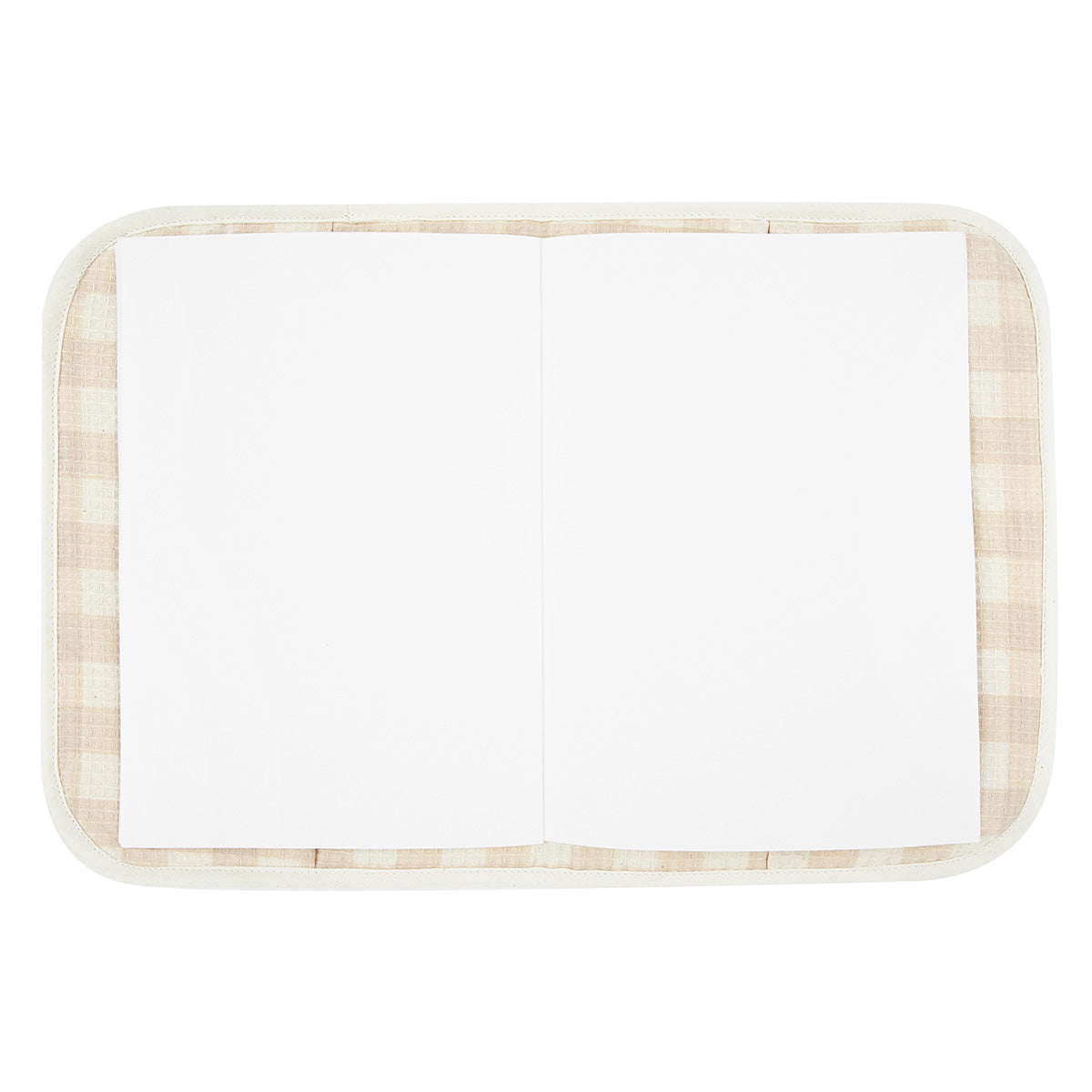 Protège carnet de santé nid d'abeille Poema - Ivory Check