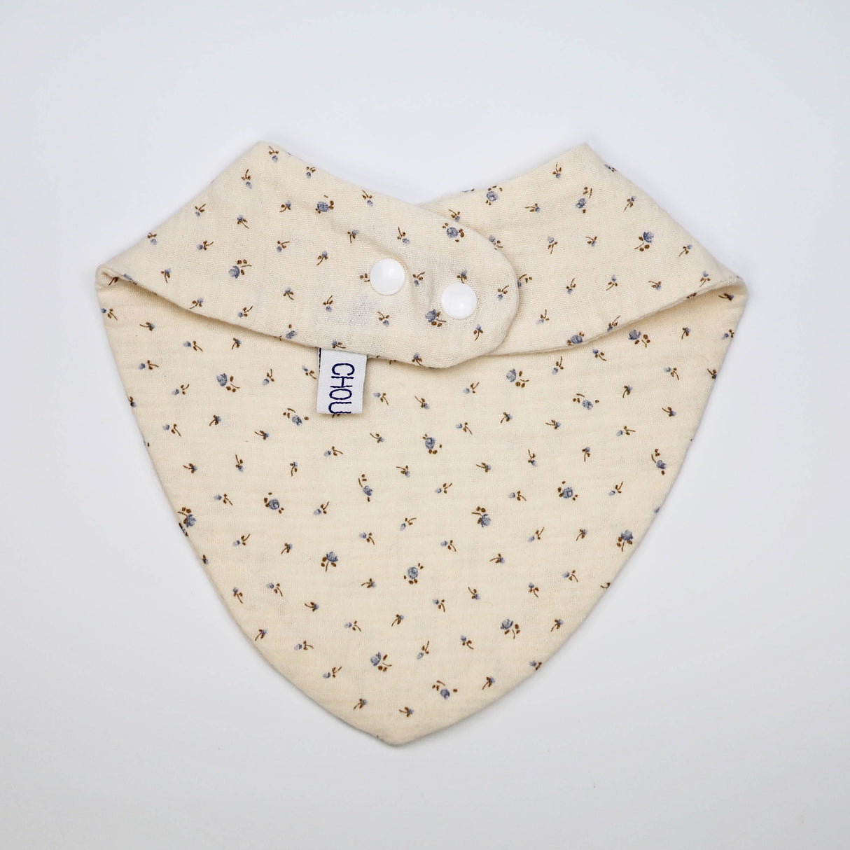 Bandana bouton bleu