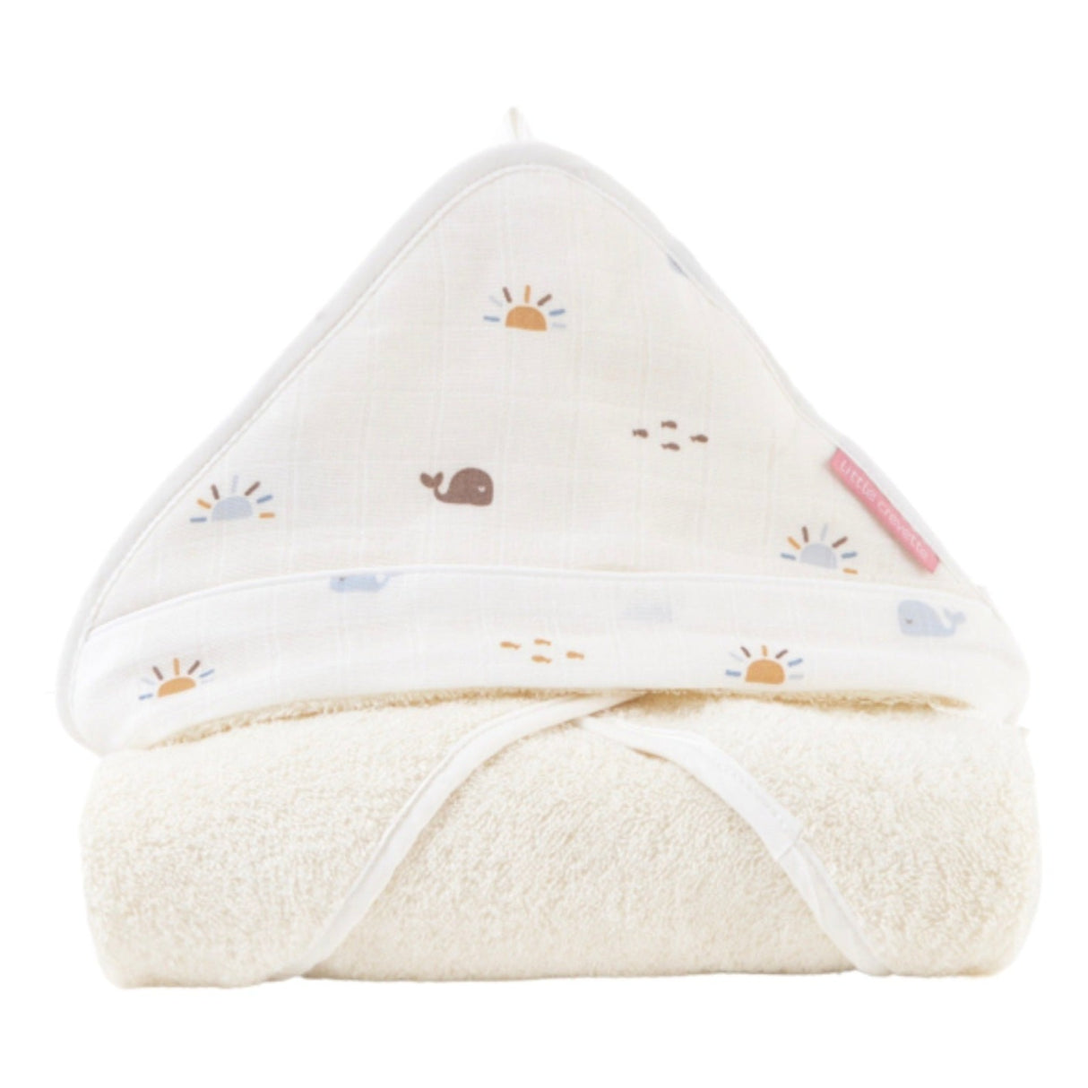 Cape de bain bébé coton bio malo