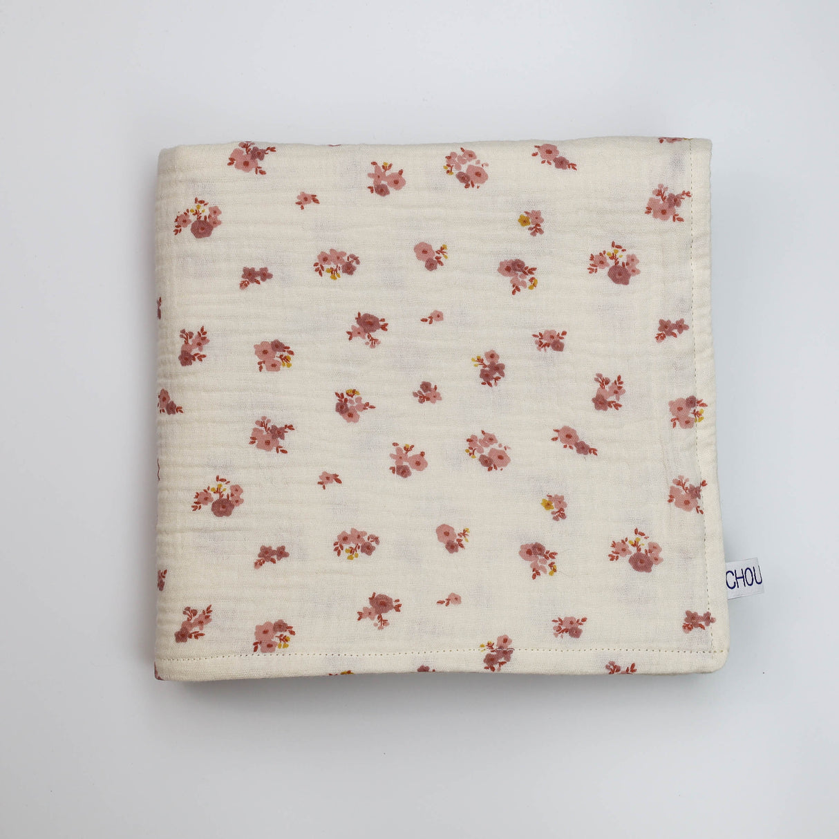 Couverture été petites fleurs roses