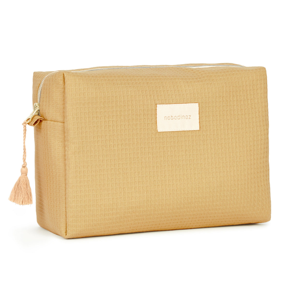 Trousse de toilette Diva nid d'abeille - Camel