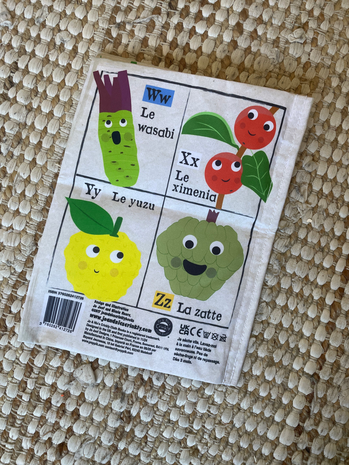 Livre "Mon journal en tissus fruits et légumes"