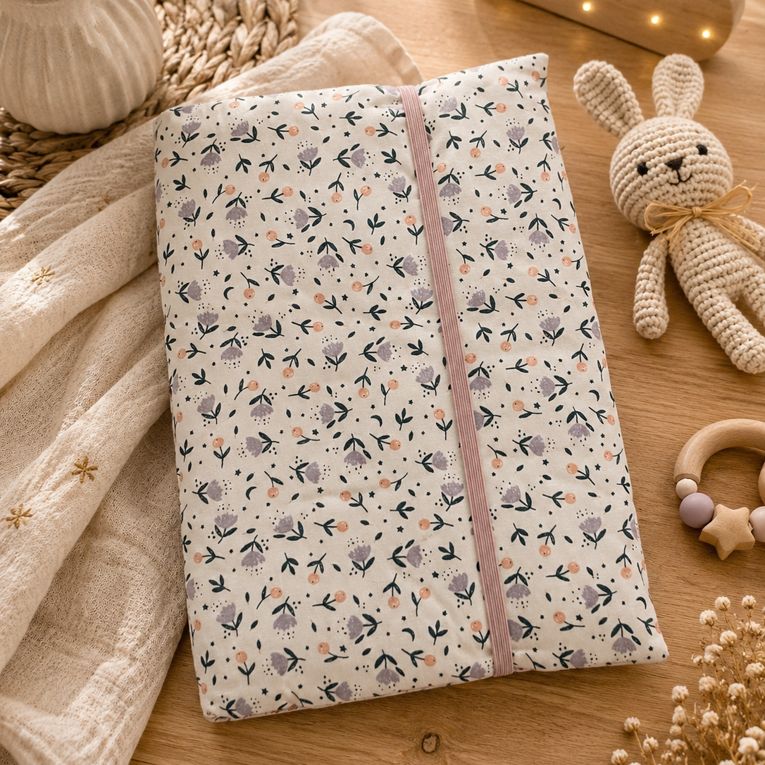 Protège carnet de santé lilas