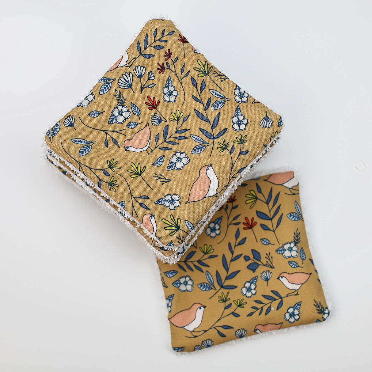 Lingettes lavables oisillon camel