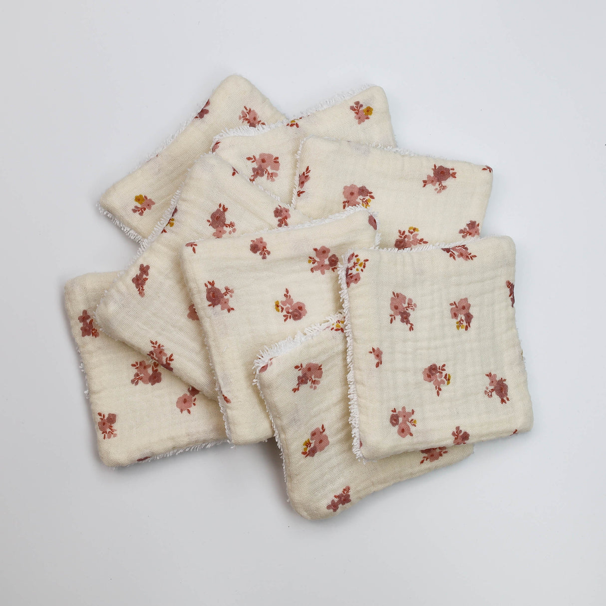 Lingettes petites fleurs roses