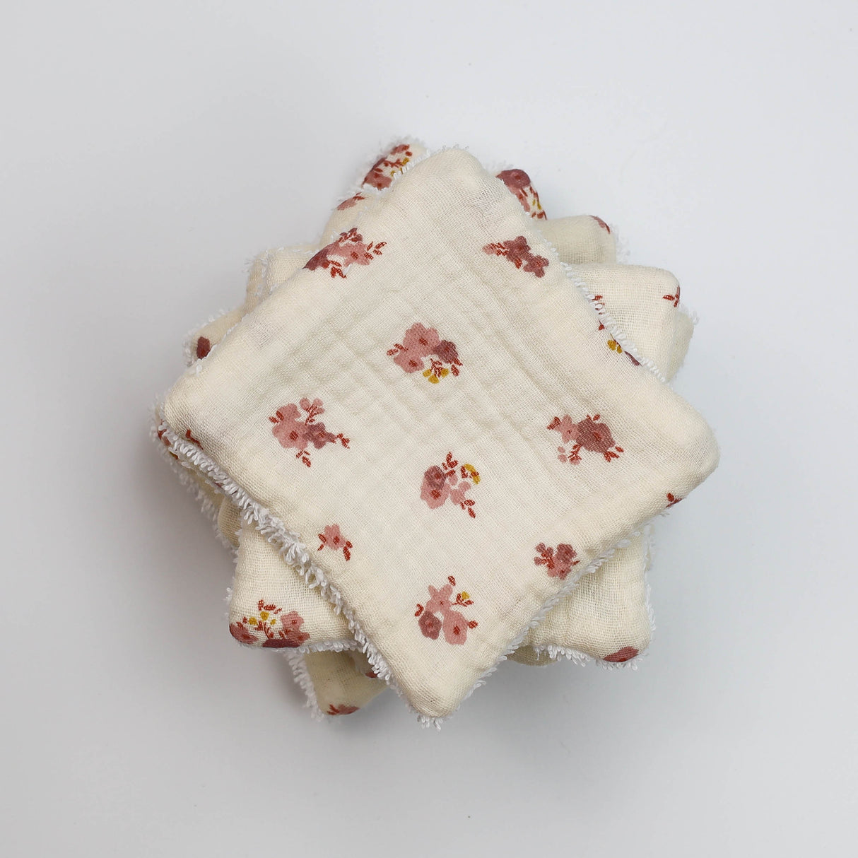 Lingettes petites fleurs roses