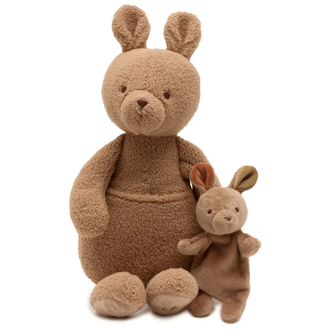 Peluche kangourou maman et bébé