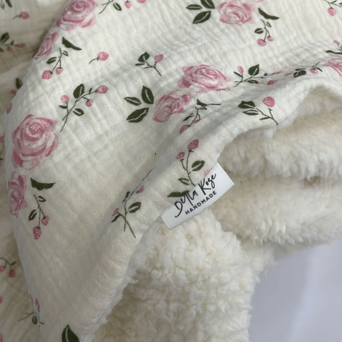 Couverture belle rose pilou XL