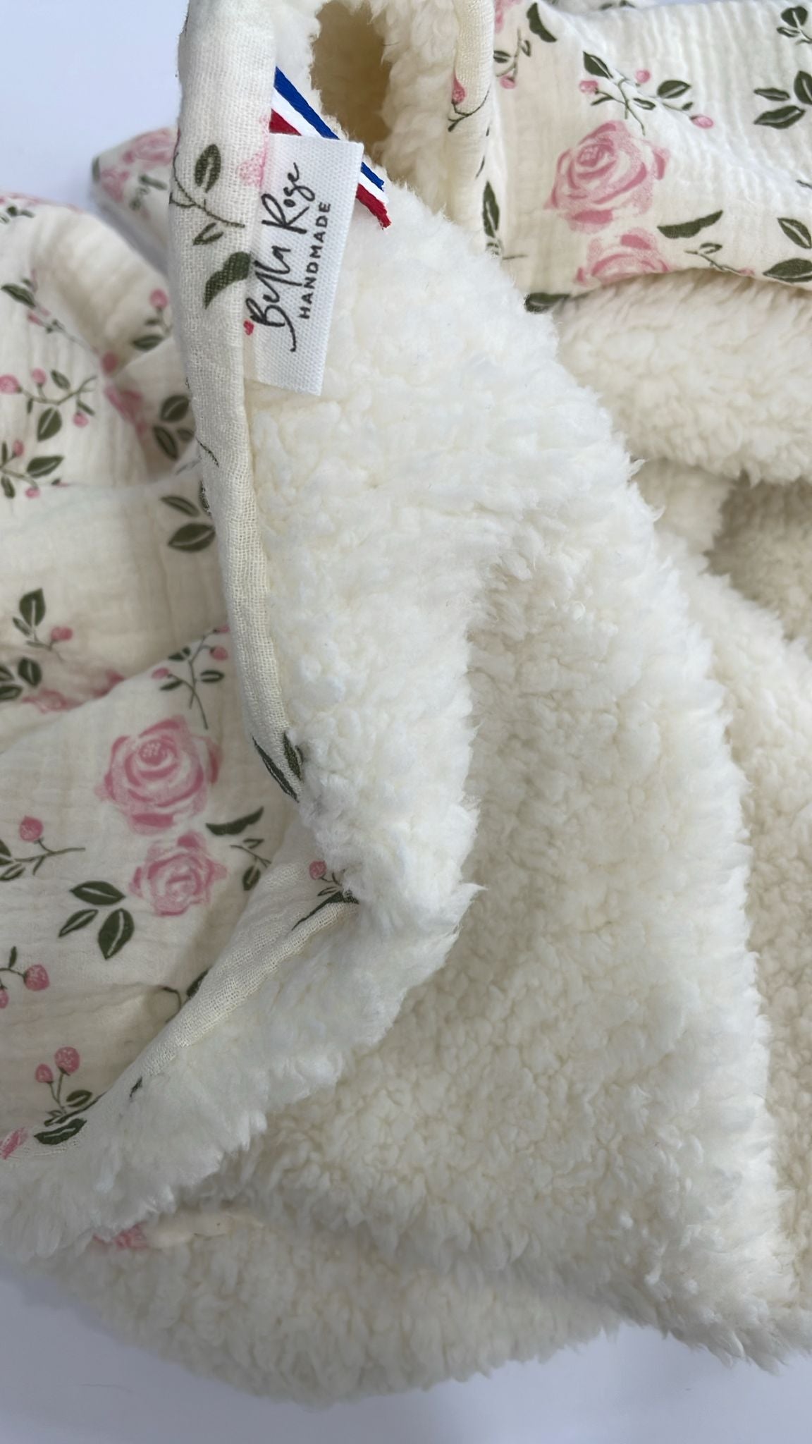 Couverture belle rose pilou XL