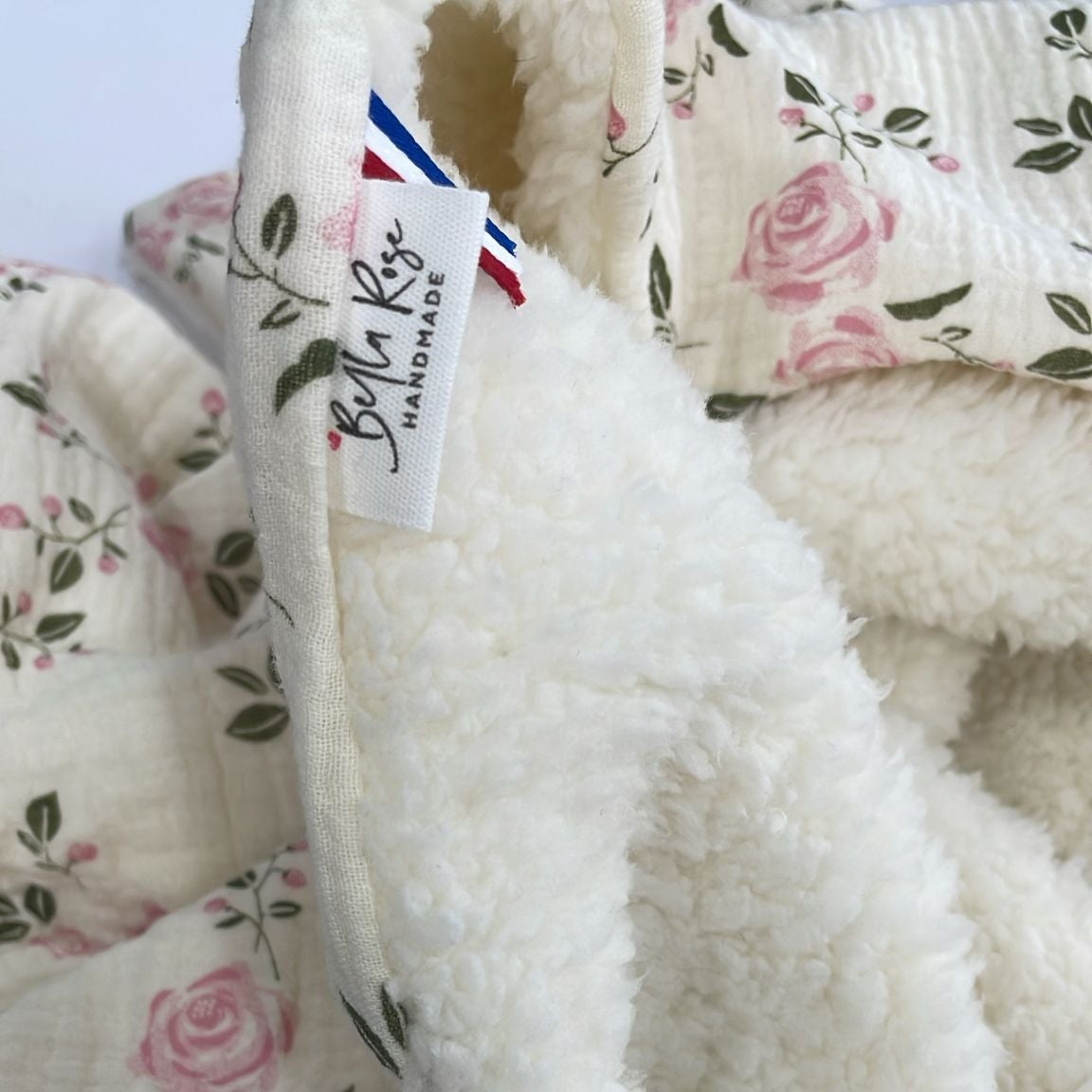 Couverture belle rose pilou XL