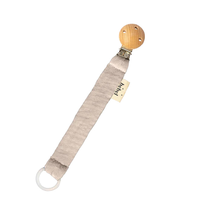 Attache tétine gaze de coton grege