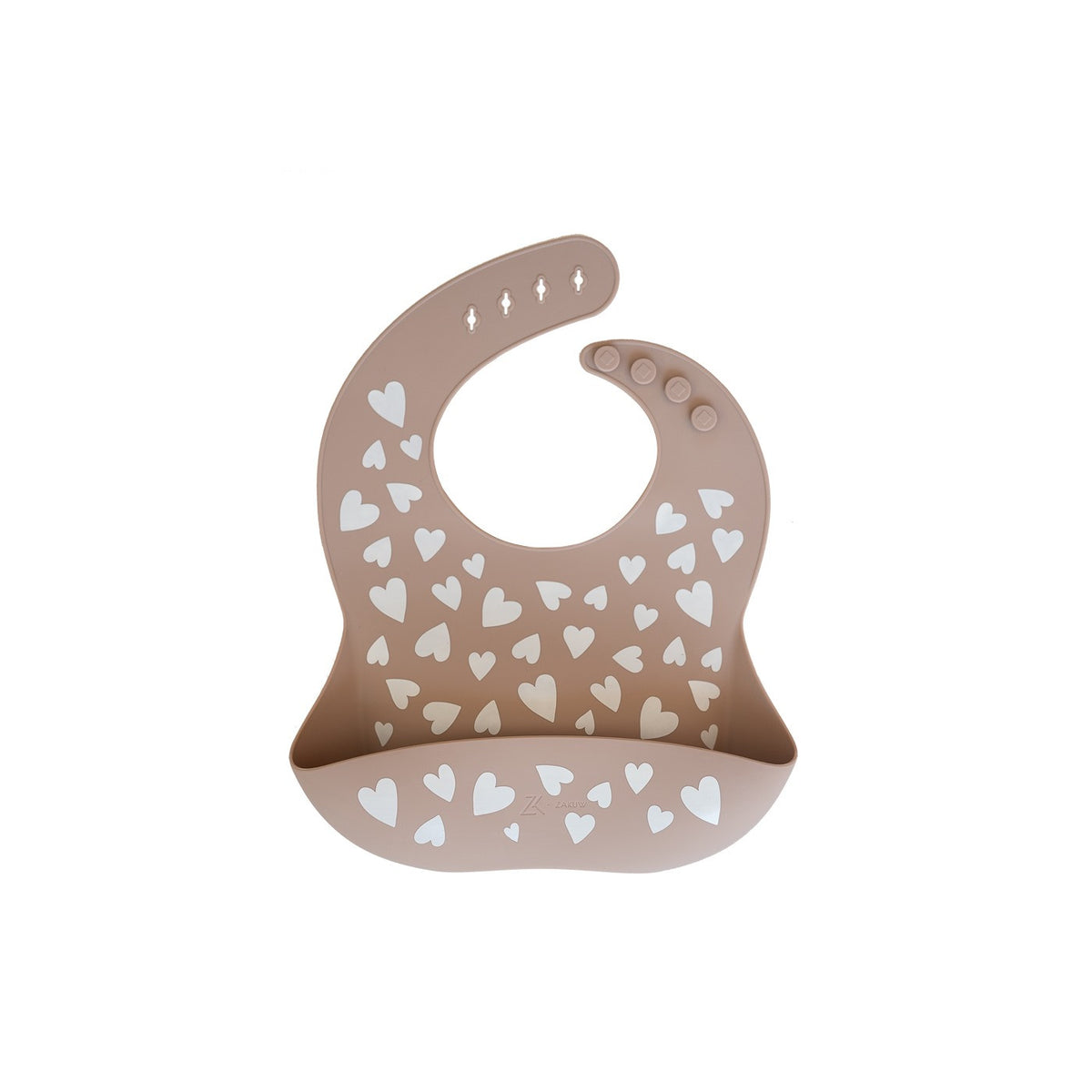 Bavoir silicone Fall in Love Taupe