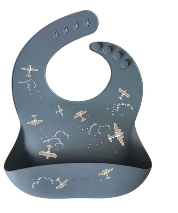 Bavoir silicone aviateur