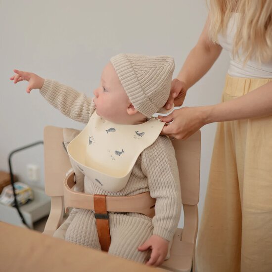 Bavoir silicone baleine