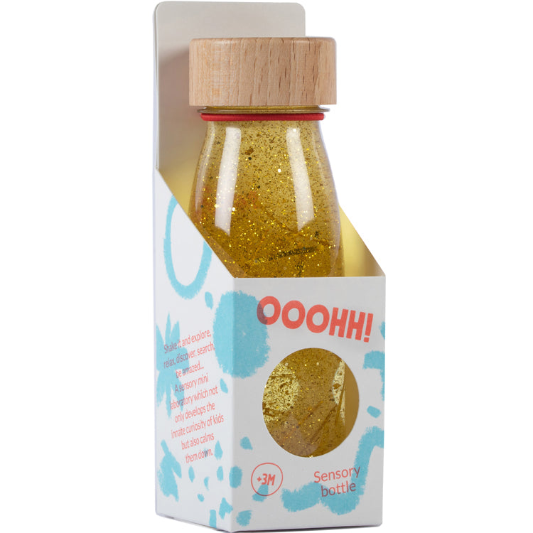 Bouteille sensorielle Float gold - Petit boum