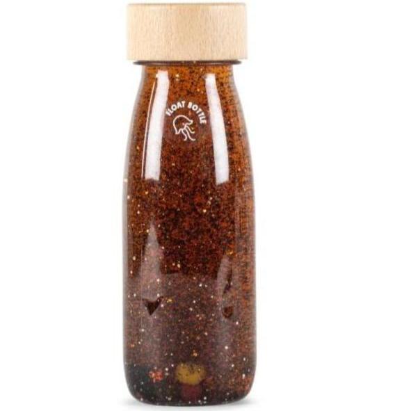 Bouteille sensorielle Float marron - Petit boum