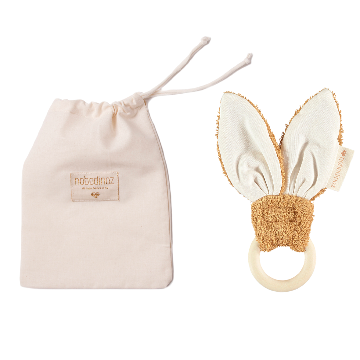 Anneau de dentition Bunny Nobodinoz Caramel