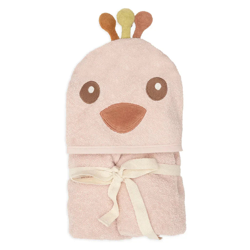 Cape de bain bébé poussin rose - Peacok Pavie