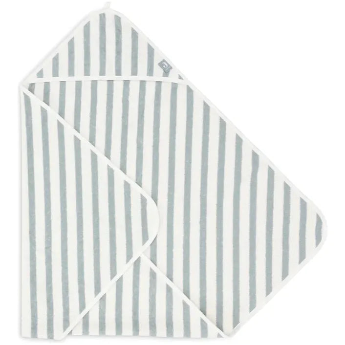 Cape de bain bébé rayée Sea Green