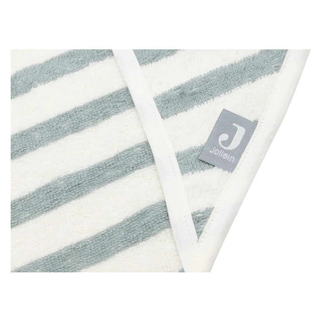 Cape de bain bébé rayée Sea Green