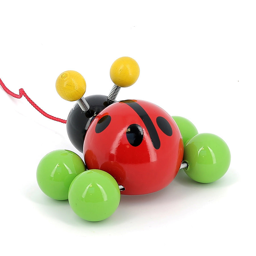 Jouet à tirer coccinelle - made in France