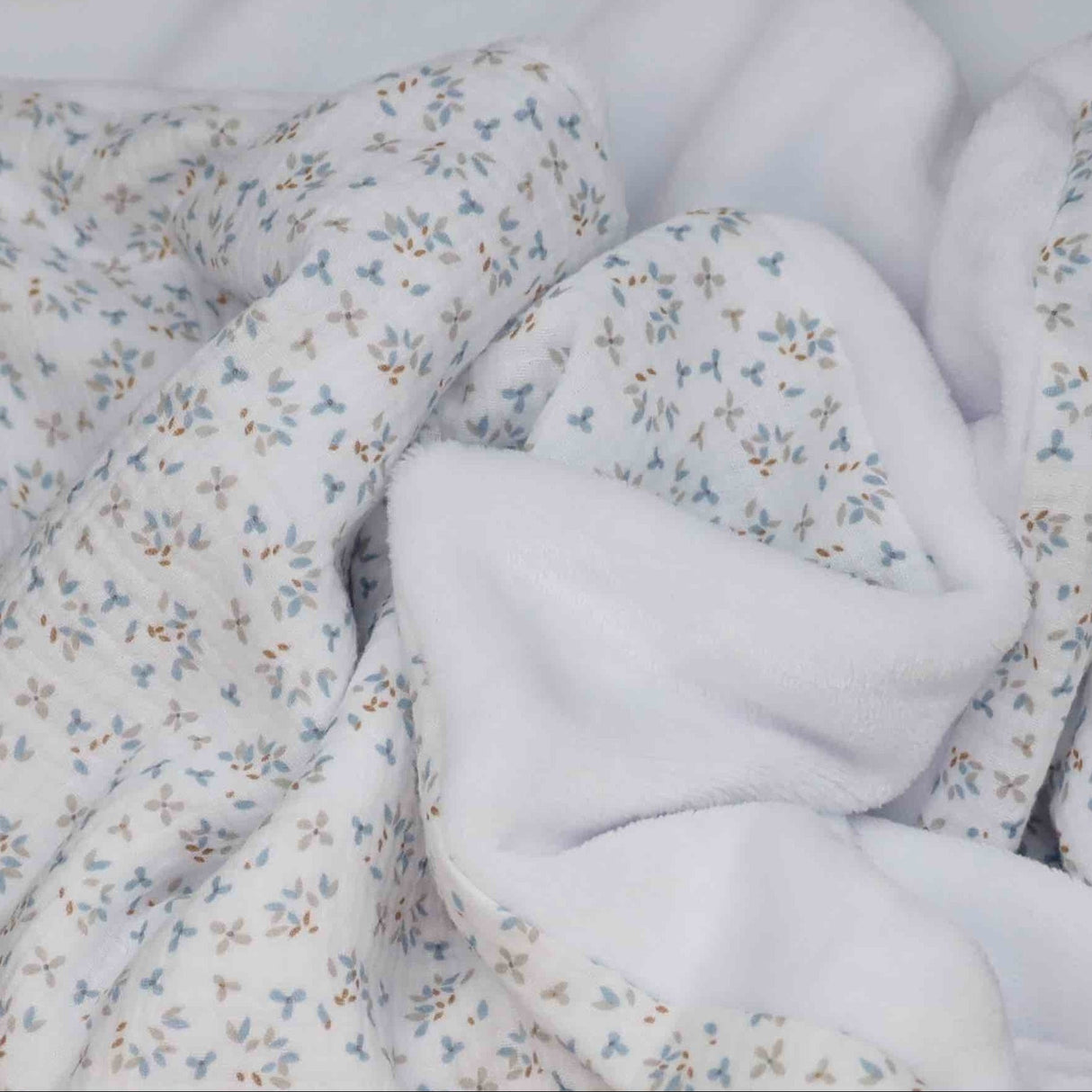 Couverture hiver ailette bleu