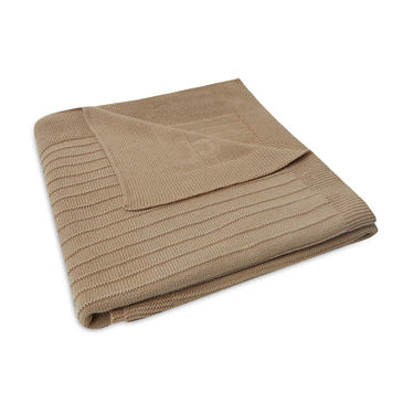 Couverture bébé tricot coton bio Biscuit