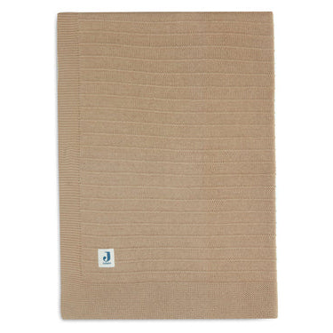 Couverture bébé tricot coton bio Biscuit
