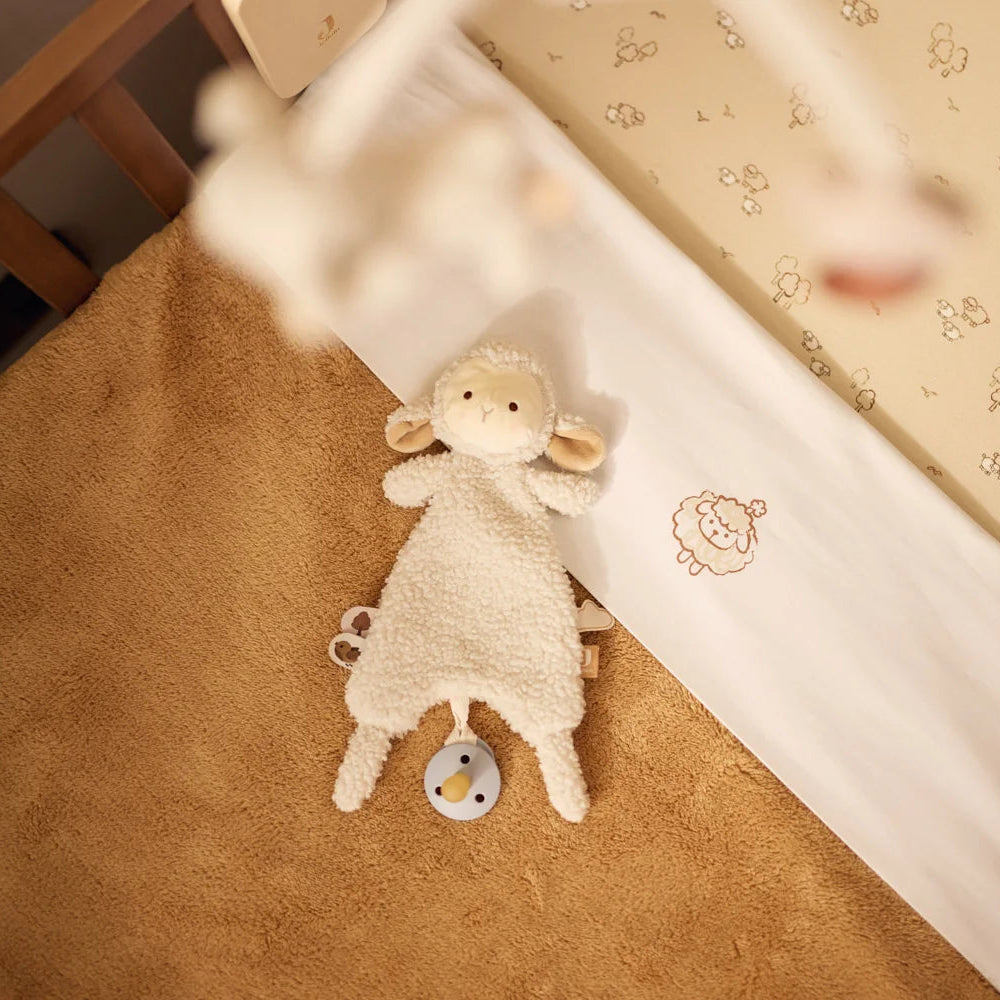 Doudou plat attache tétine mouton Sheep Sonny