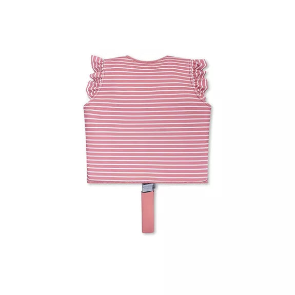 Gilet de natation rayures roses 1 - 2 ans