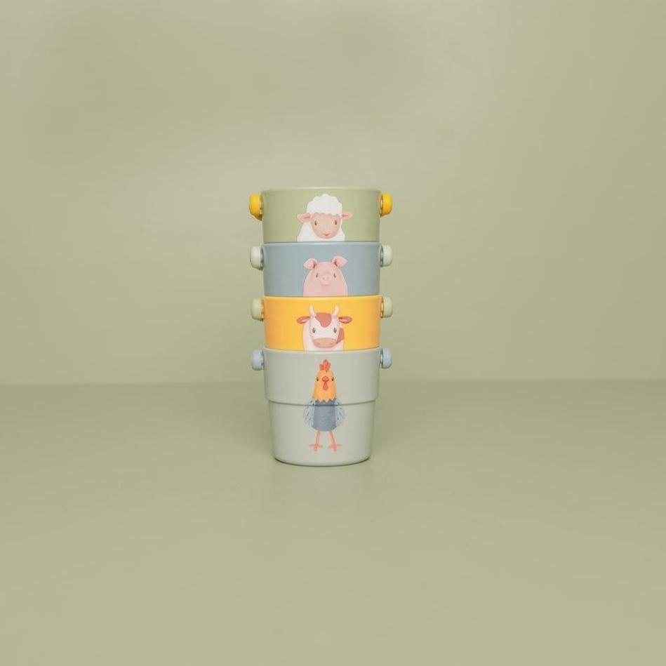 Gobelets de bain Little Farm