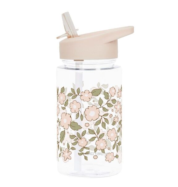 Gourde fleurs rose