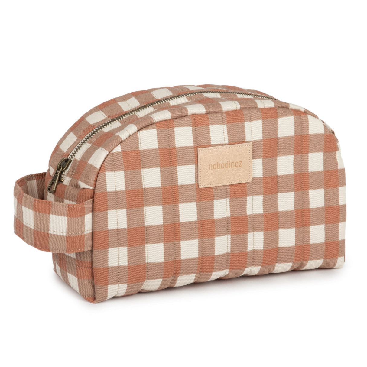 Trousse de toilette Hyde Park - Terracotta Checks
