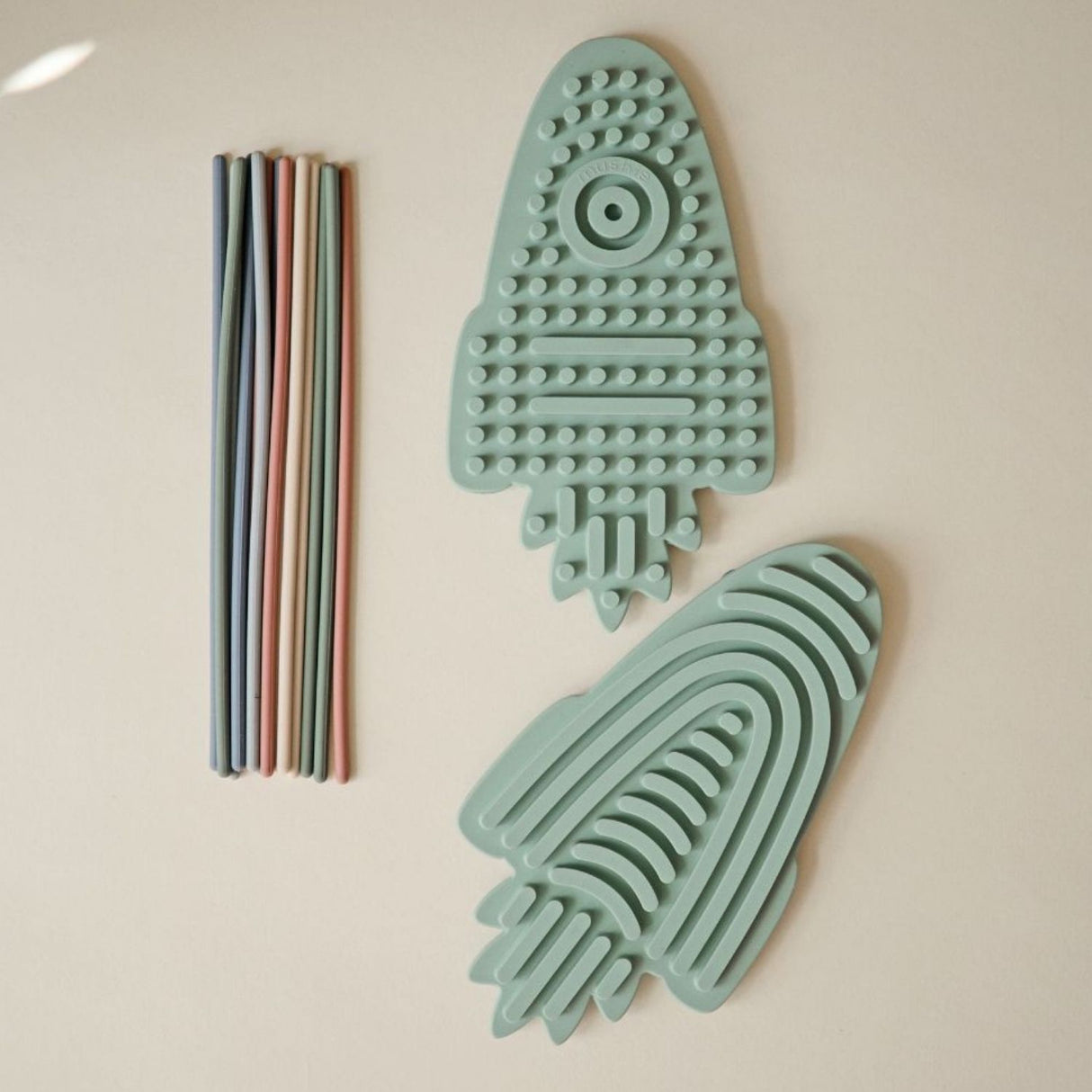 Jouet sensoriel en silicone Rocket