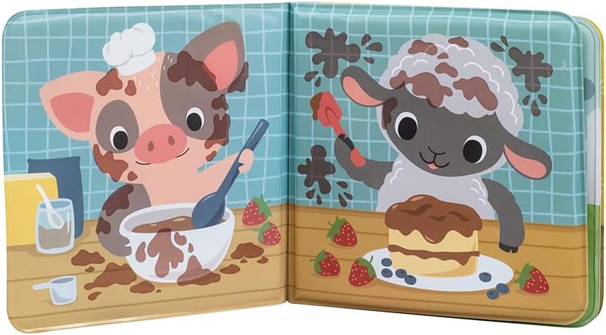 Livre de bain animaux de la ferme à nettoyer