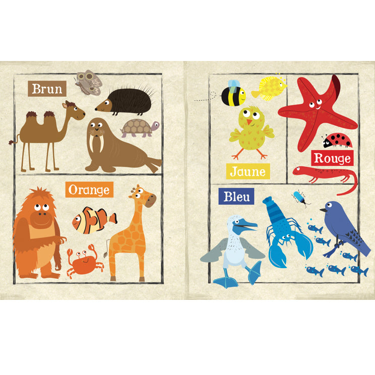 Livre "Mon journal en tissus les couleurs des animaux ?"