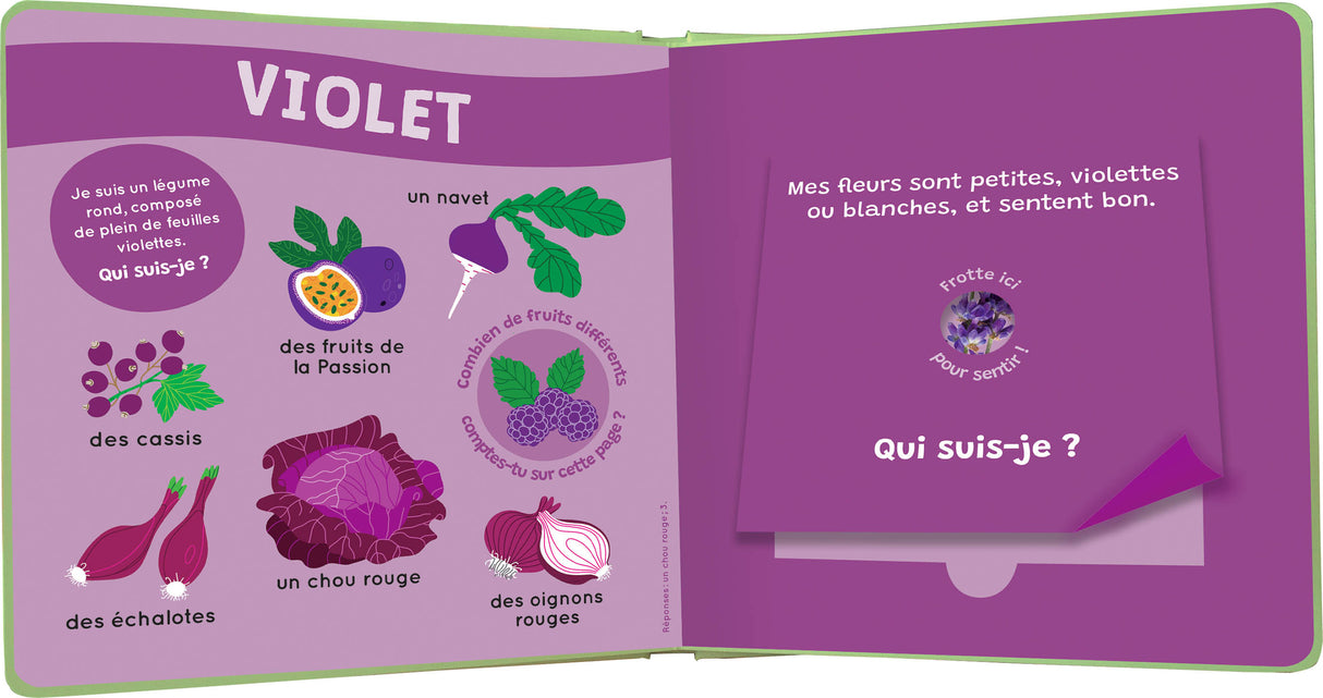 Mon livre des odeurs et des couleurs | Le marché