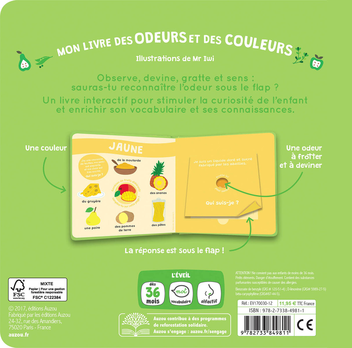 Mon livre des odeurs et des couleurs | Le marché
