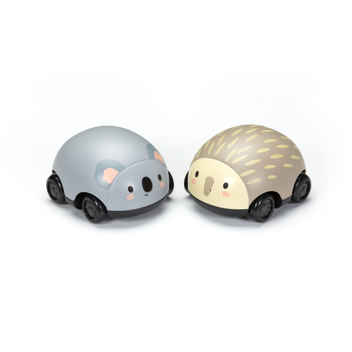 Lot de 2 voitures animaux