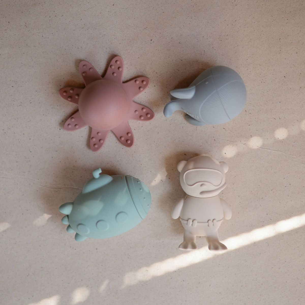 Lot de 4 jouets de bain sealife