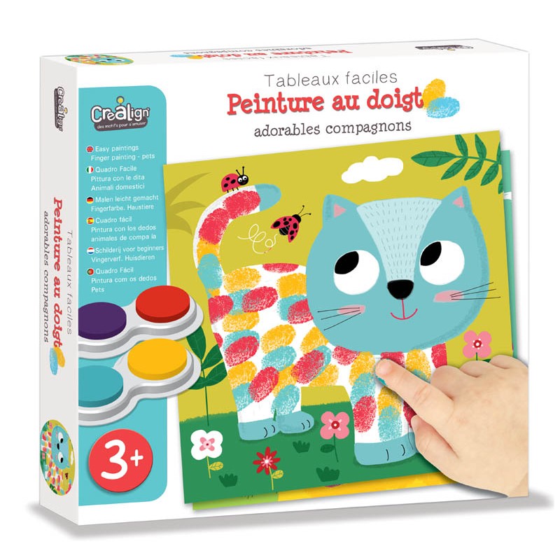 Peinture aux doigts adorables compagnons