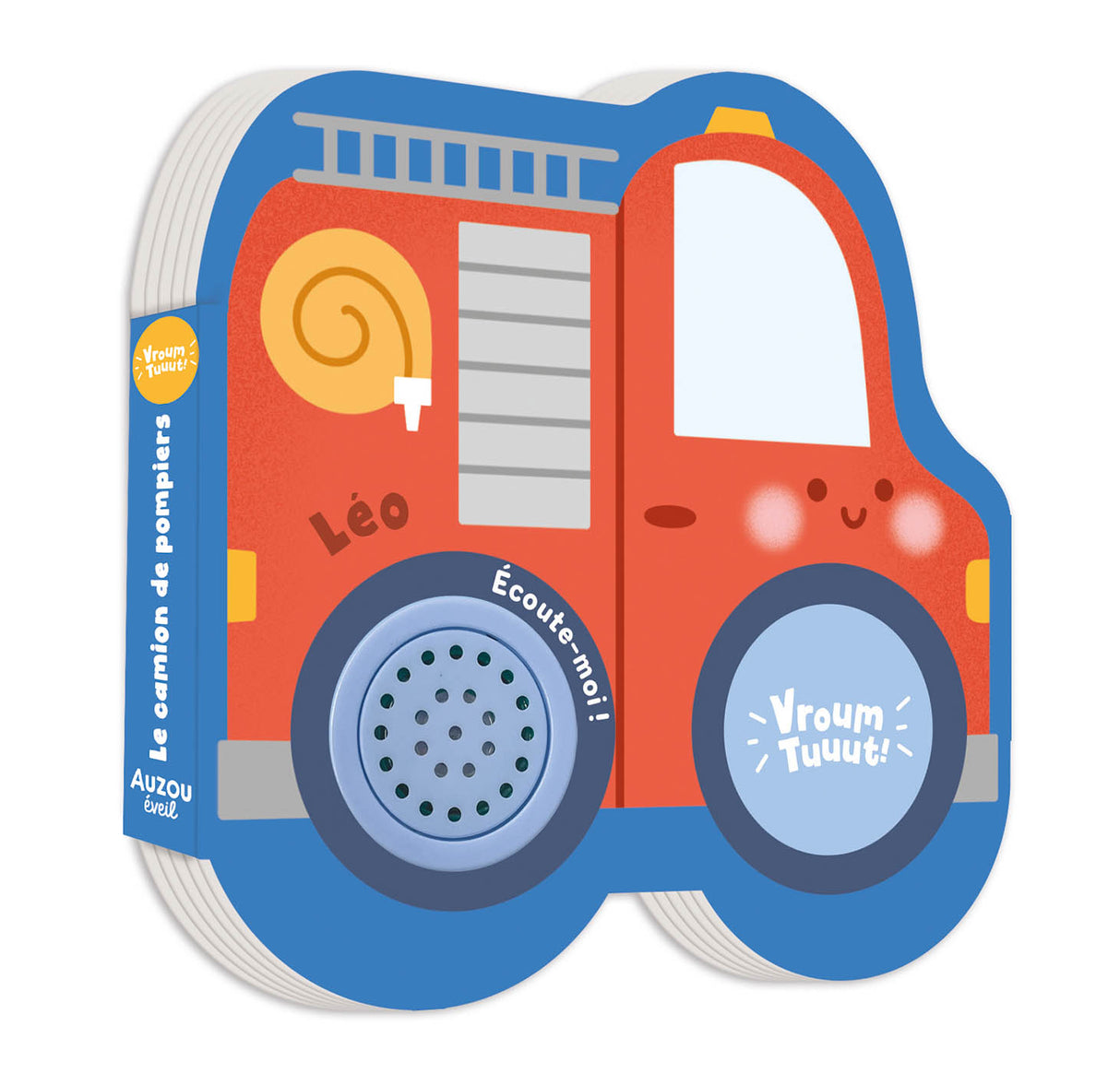 Livre sonore - Petits véhicules sonores - Léo le camion de pompiers