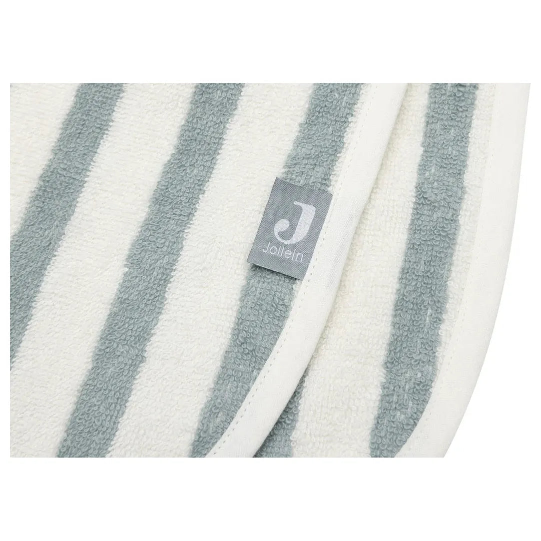 Poncho de bain rayé sea green