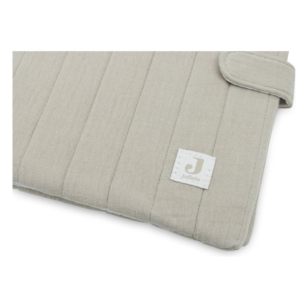 Protège carnet de santé gaze de coton- Olive green