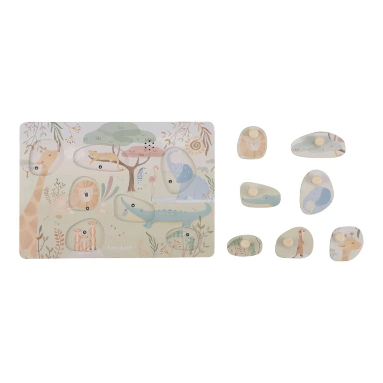 Puzzle sonore en Bois Safari Friends