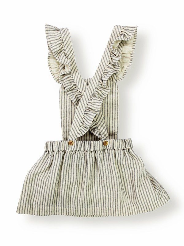Robe tablier Aretha coton bio - Taille 3 - 6 mois