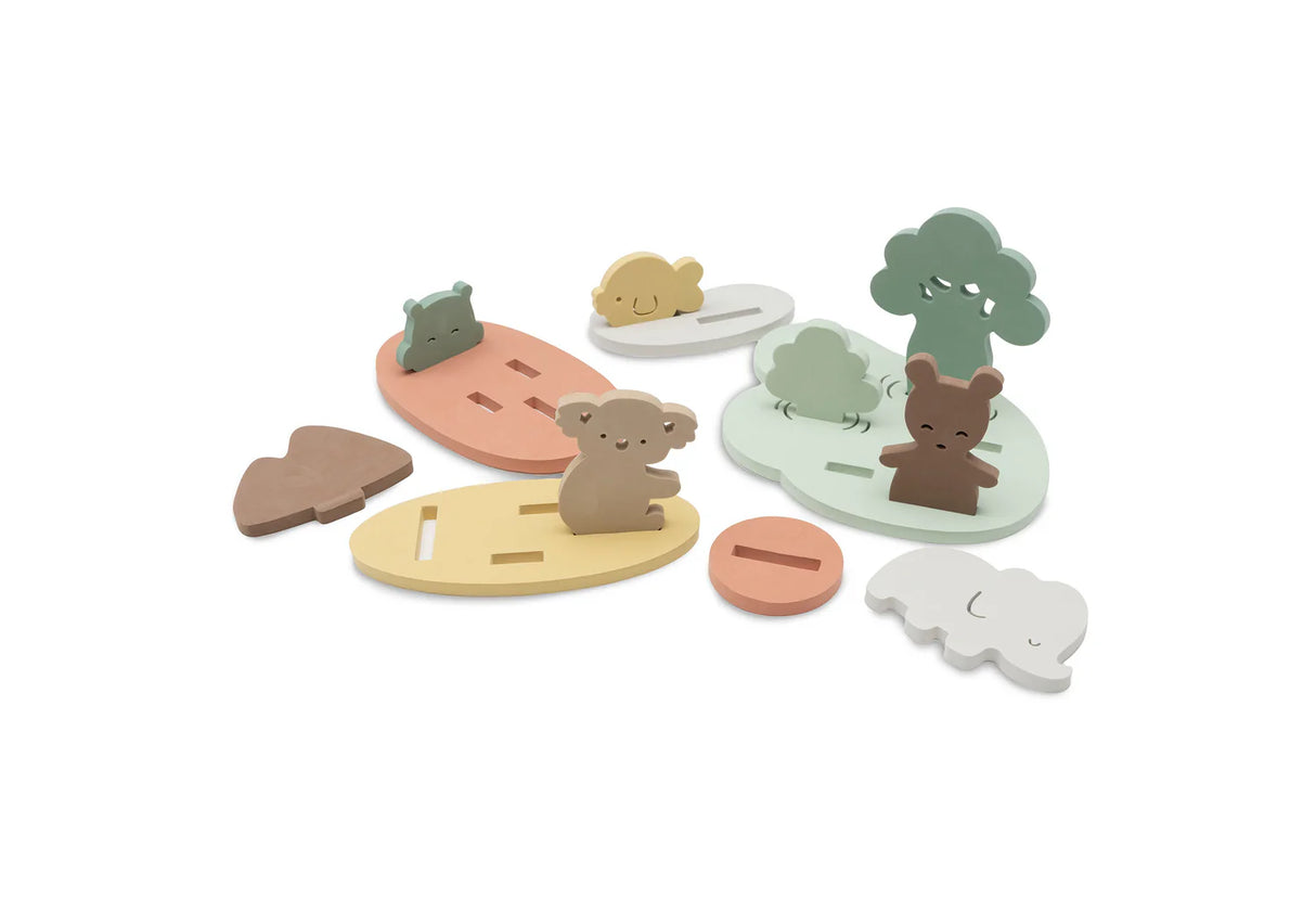 Set de jeux en mousse de bain Kangourou