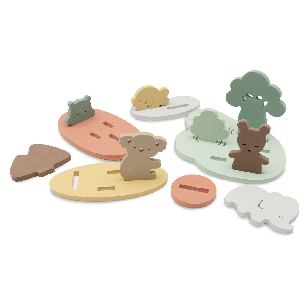 Set de jeux en mousse de bain Kangourou