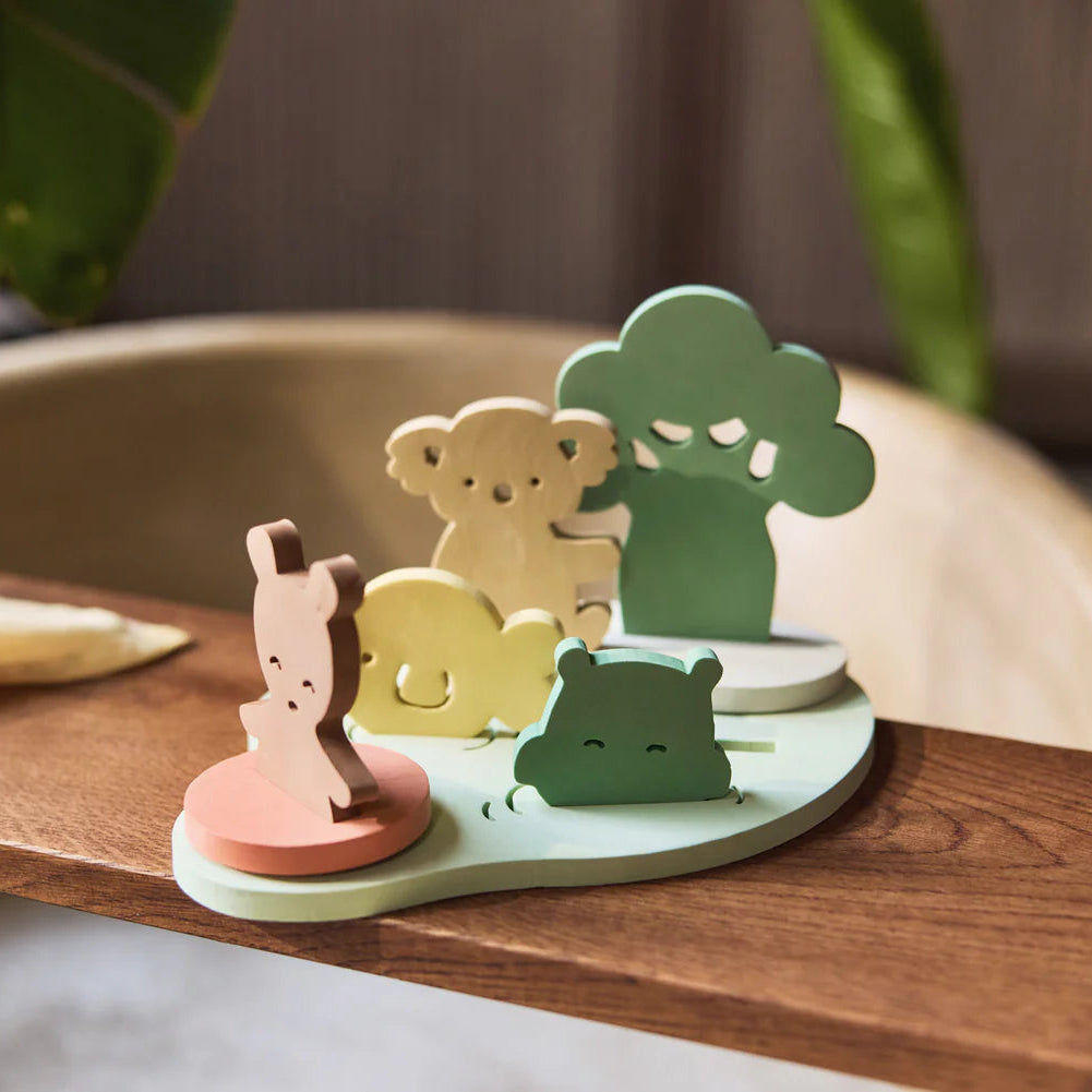 Set de jeux en mousse de bain Kangourou
