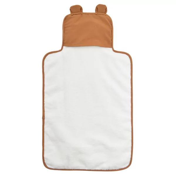 Tapis à langer nomade ourson caramel